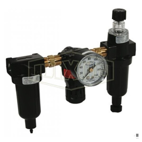 Dixon Wilkerson by Miniature Combination Unit without Sight Gauge, 1/4 in Port, 20 SCFM Flow Rate, Zinc Bo C03-02AMB - main